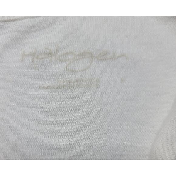 Halogen White Round Neck Sleeveless Tank Top Medium Lightweight Soft Stretchy - Picture 3 of 5